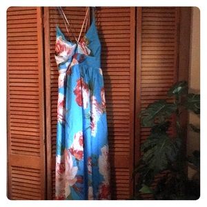 Bisou Bisou Floral Maxi Dress Size 14